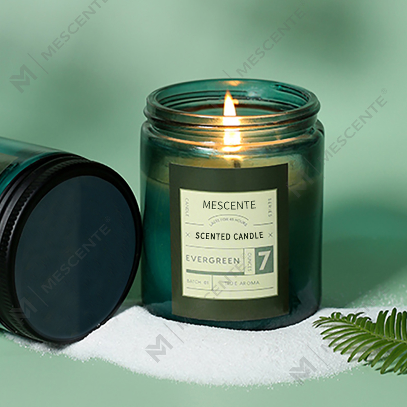 Lilin lilin soya wangi mewah label peribadi M&Scent dengan penutup