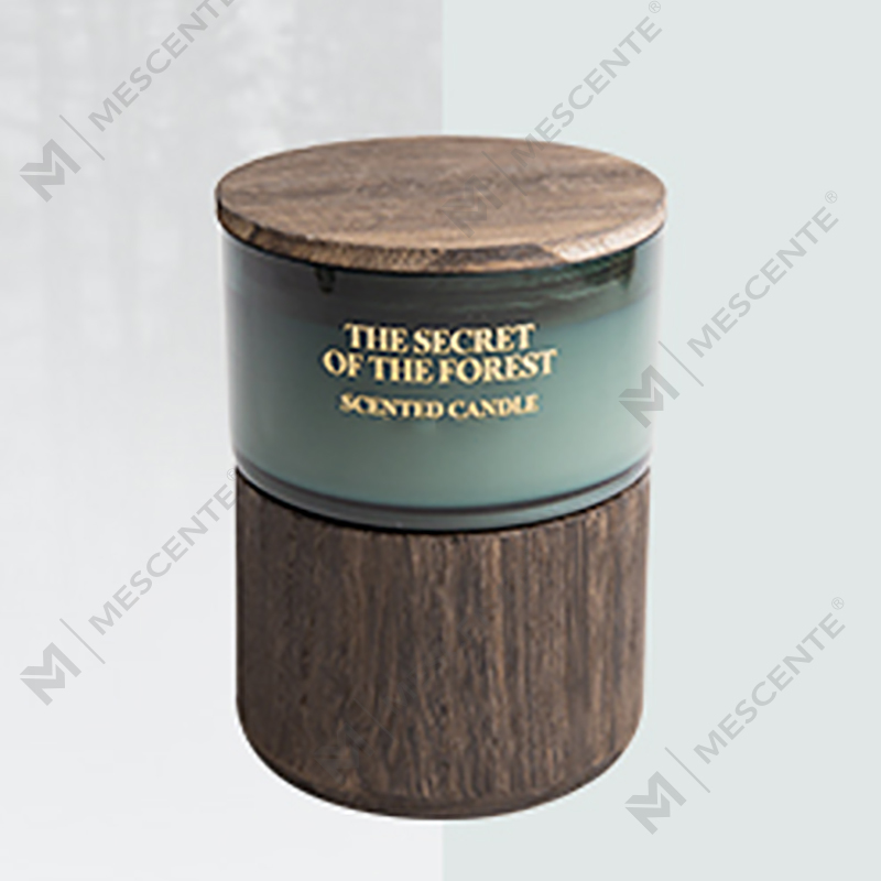 Balang kaca tersuai M&Scent tempahan pukal lilin lilin soya wangi dengan kristal