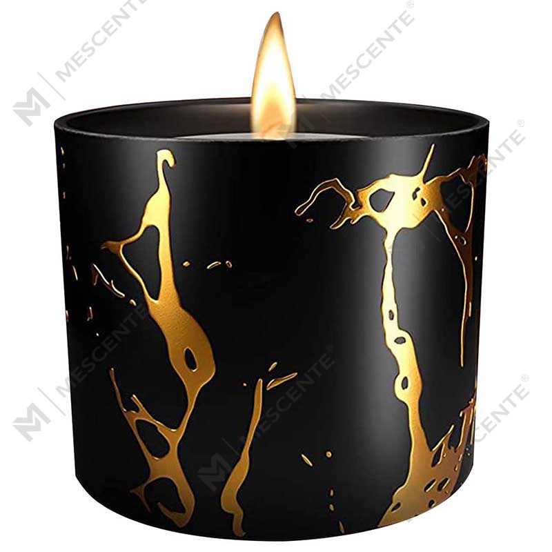 Set Hadiah Lilin Beraroma Lilin Emas Buatan Tangan Saiz Besar Mewah Peribadi Peribadi Seramik Hiasan Rumah Bijirin Lilin Emas
