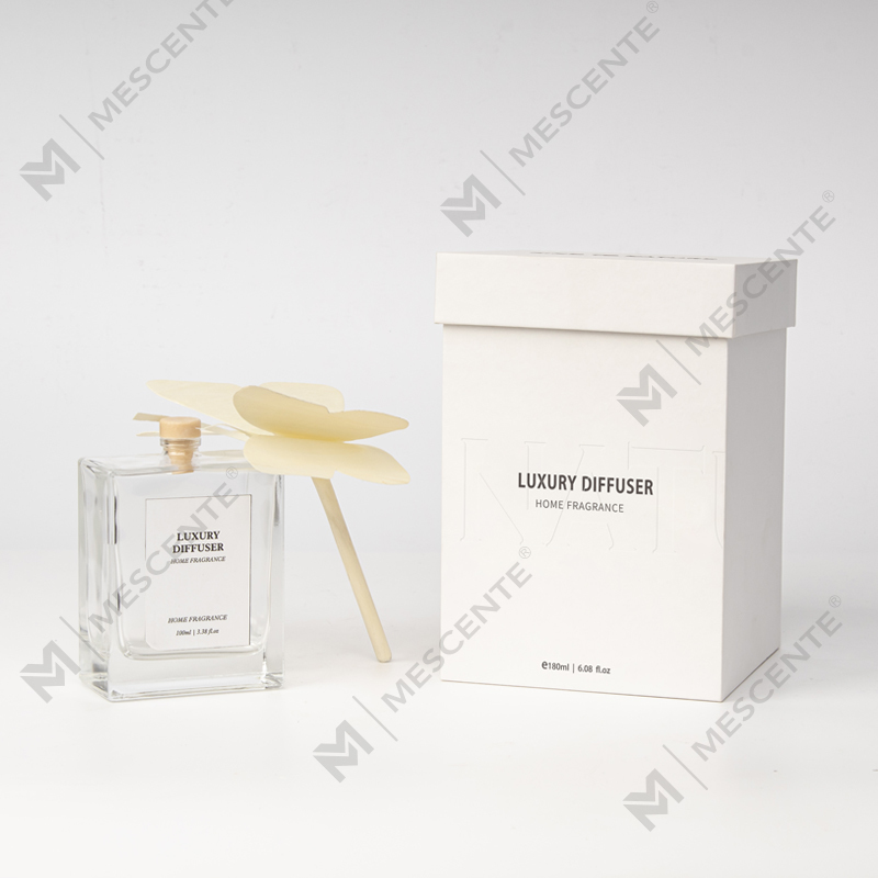 M&Scent Botol Persegi Besar Besar Tongkat Rotan Cecair Aromaterapi Reed Diffuser Nikmat dengan Penyumbat