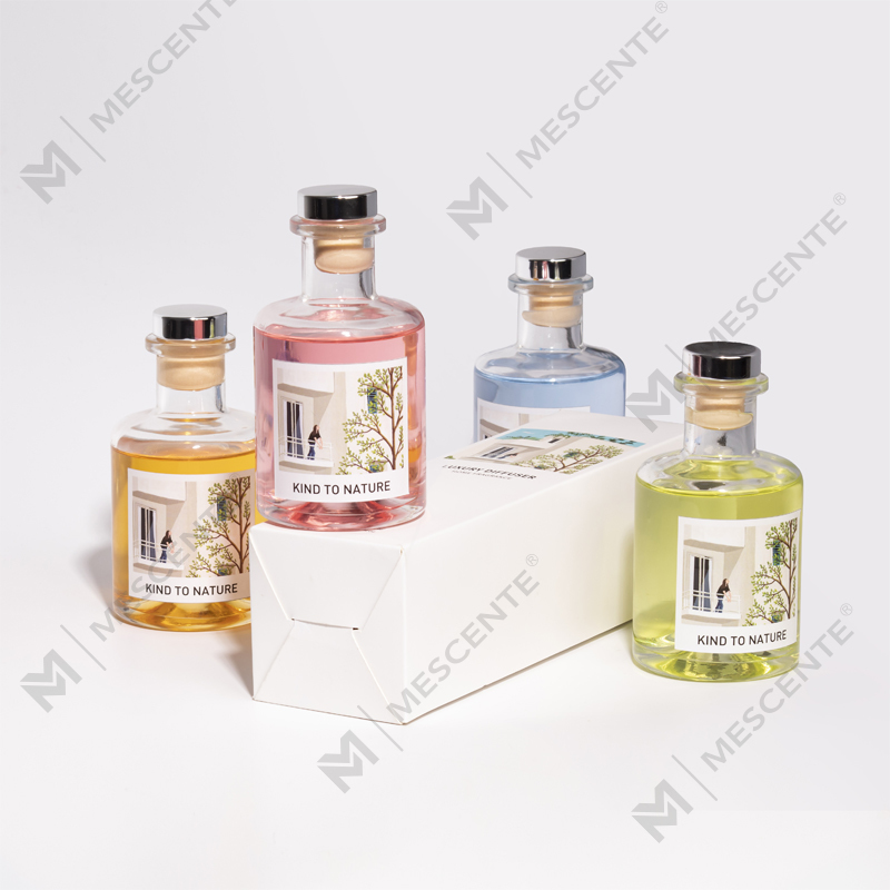 M&Scent Luxury 200ml Botol Putih Tersuai Penyebar Reed Sticks Kayu dengan Kotak