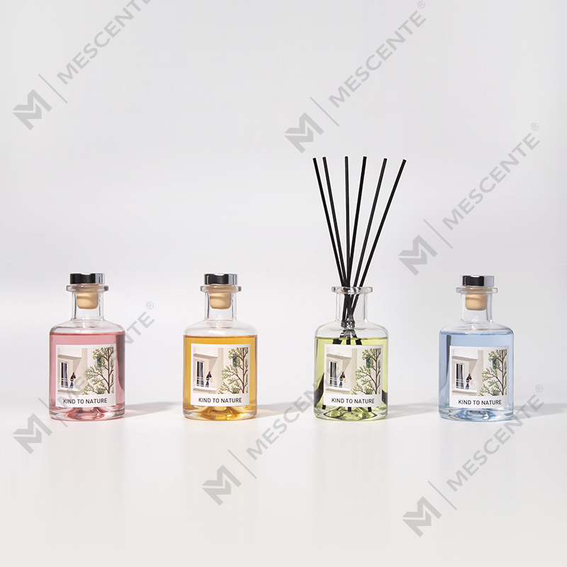 M&Scent Hiasan Mewah Botol Besar Minyak Pati Peresap Reed dengan Set Hadiah Bunga Kering