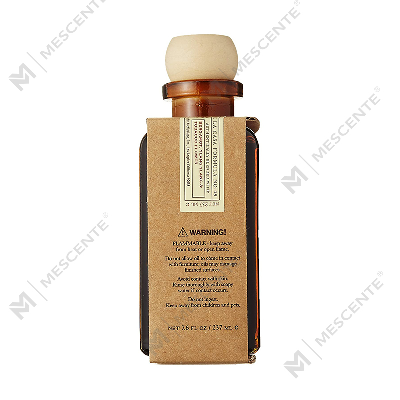 M&Scent Luxury Custom Besar Rose Gold Botol Kaca Bunga Label Persendirian Peresap Reed Cecair Dengan Kotak Hadiah