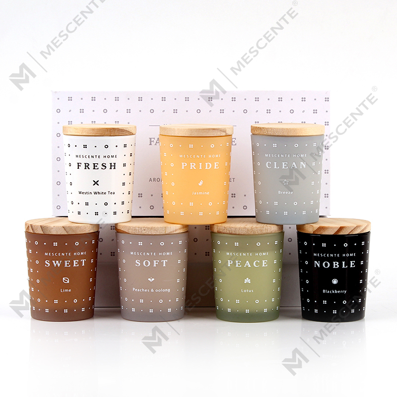M23352 Set lilin Aromaterapi Lilin Soya Isi Rumah 3 Pek