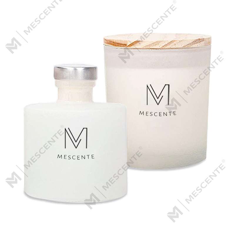 M&Scent Luxury Personalized Private Label Dekor Musim Gugur Aroma Lilin Soya Wangi Set Hadiah Penyebar Reed