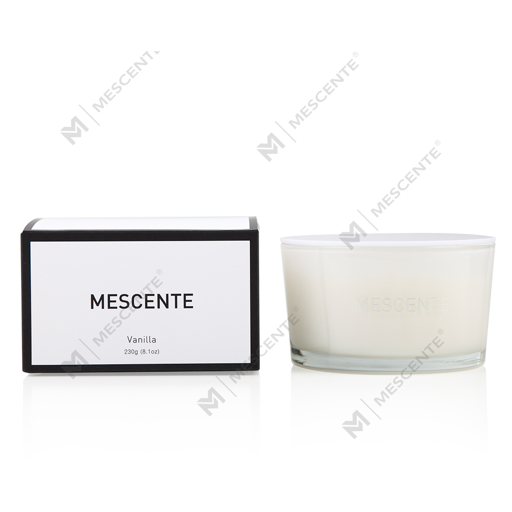 Balang Kaca Label Persendirian Borong Mescente 3 Sumbu Lilin Wangi Lilin Soya 100%