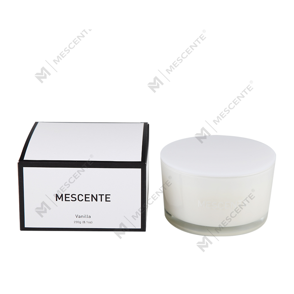 Balang Kaca Label Persendirian Borong Mescente 3 Sumbu Lilin Wangi Lilin Soya 100%