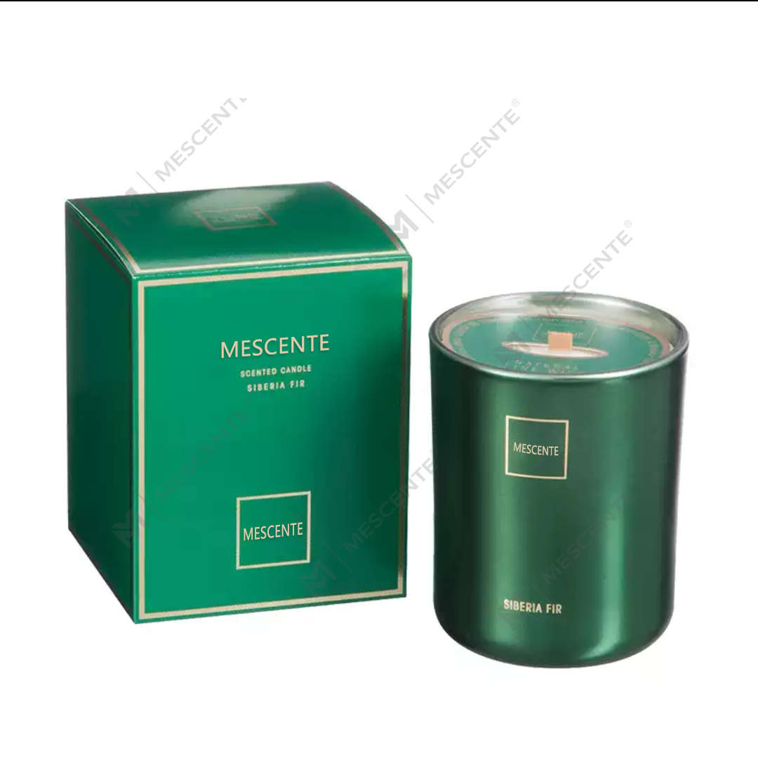 M&Scent Borong Tersuai Mewah Label Peribadi Tiang Lilin Soya Wangi Kayu Sumbu Lilin Aroma