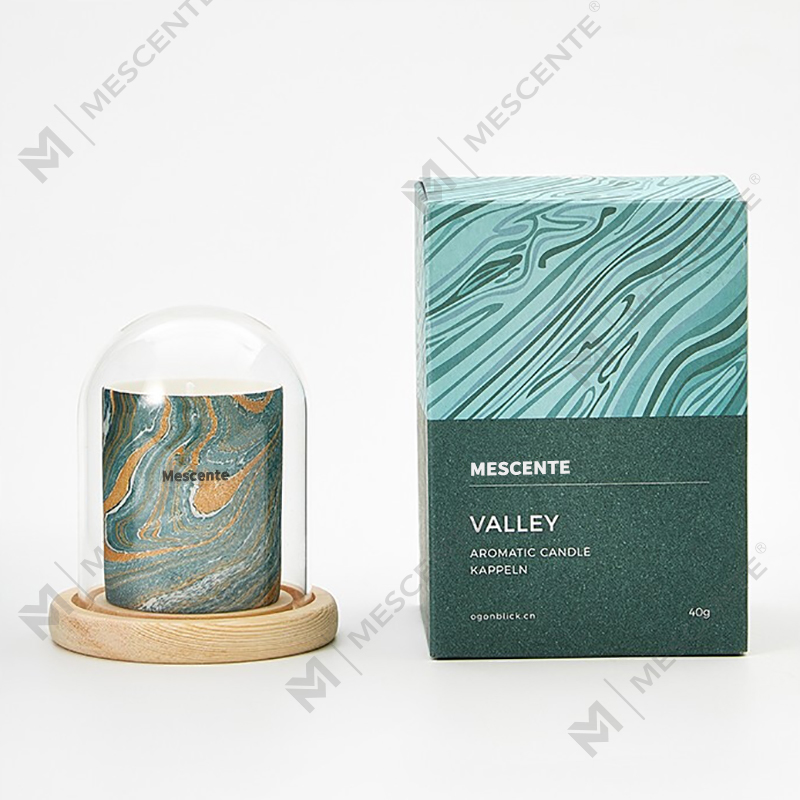 M&Scent Borong Murah Tersuai Mewah Label Peribadi Tiang Lilin Soya Wangi Kayu Sumbu Lilin Aroma
