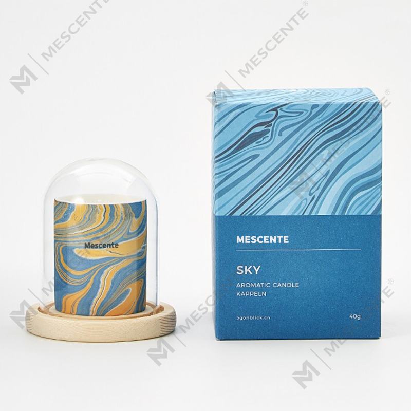 M&Scent Borong Murah Tersuai Mewah Label Peribadi Tiang Lilin Soya Wangi Kayu Sumbu Lilin Aroma