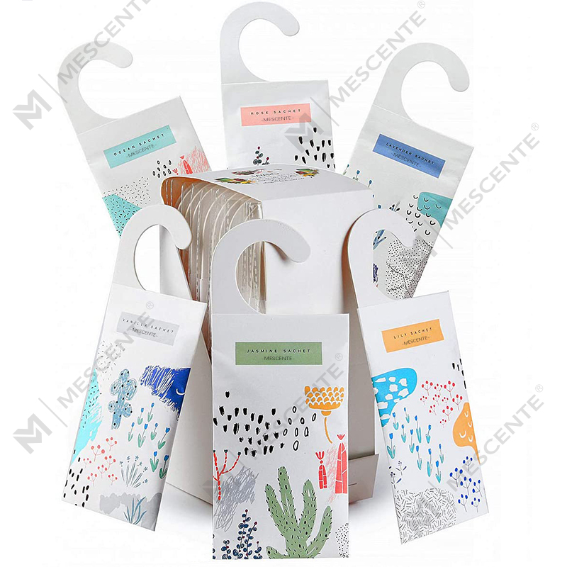 Rekaan Baharu M&Scent Sesuaikan Beg Sachet Wangi Gantung, Sachet Wangi Almari Pakaian