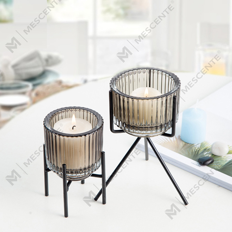 Pemegang Lilin Kristal Kaca Hiasan Mewah M&Scent, Pemegang Lilin Secara Pukal