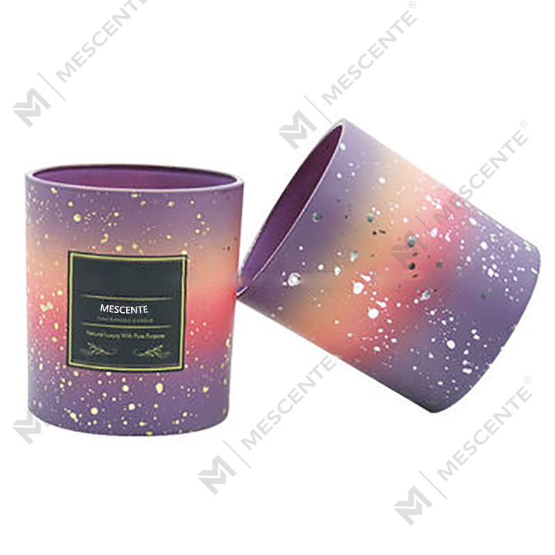 Balang Lilin Frosted Kosong Tersuai M&Scent Untuk Membuat Lilin Dengan Tudung