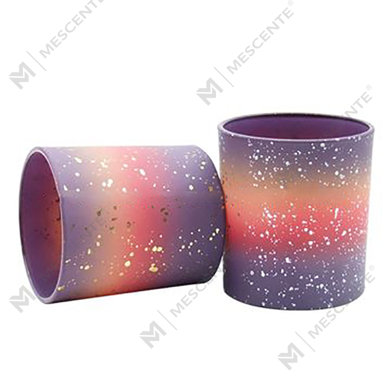 Balang Lilin Frosted Kosong Tersuai M&Scent Untuk Membuat Lilin Dengan Tudung