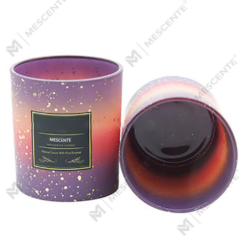 Balang Lilin Frosted Kosong Tersuai M&Scent Untuk Membuat Lilin Dengan Tudung