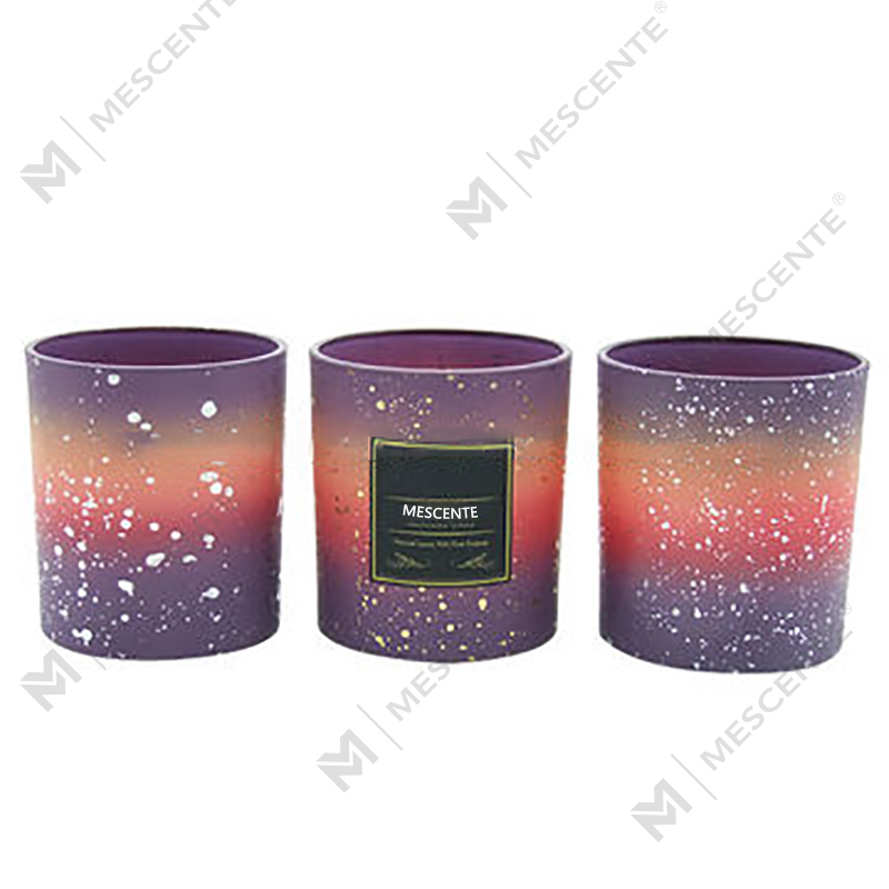Balang Lilin Frosted Kosong Tersuai M&Scent Untuk Membuat Lilin Dengan Tudung