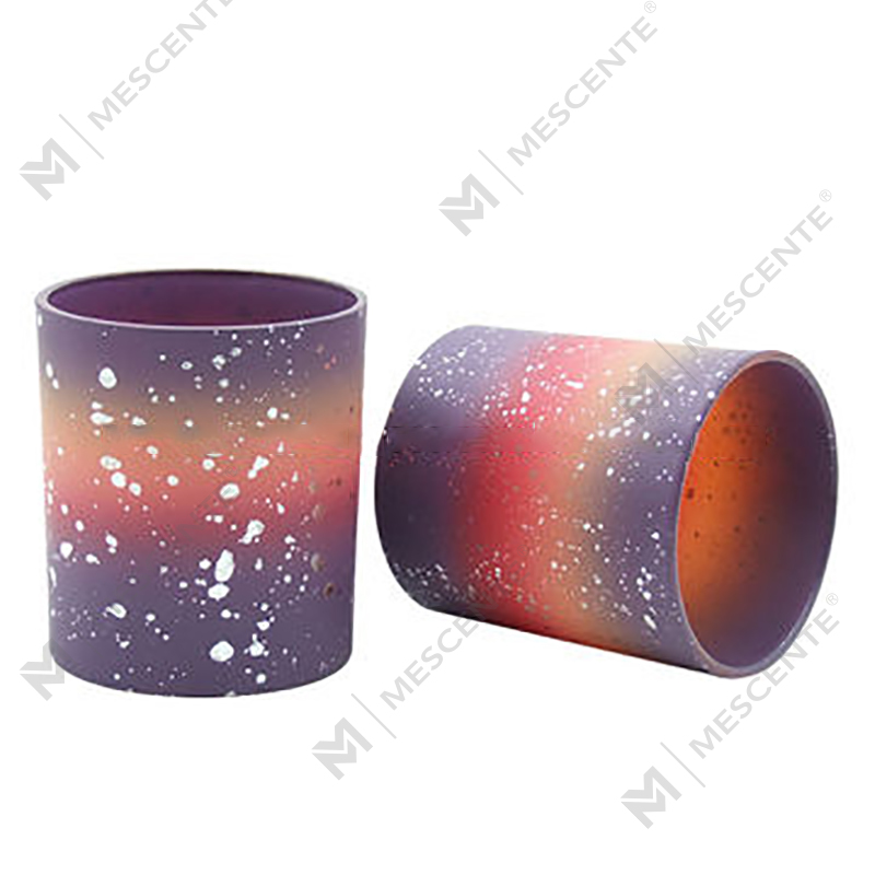 Balang Lilin Frosted Kosong Tersuai M&Scent Untuk Membuat Lilin Dengan Tudung