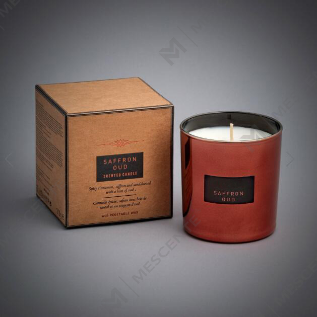 540g kaca cermin berkapasiti besar lilin soya wangi