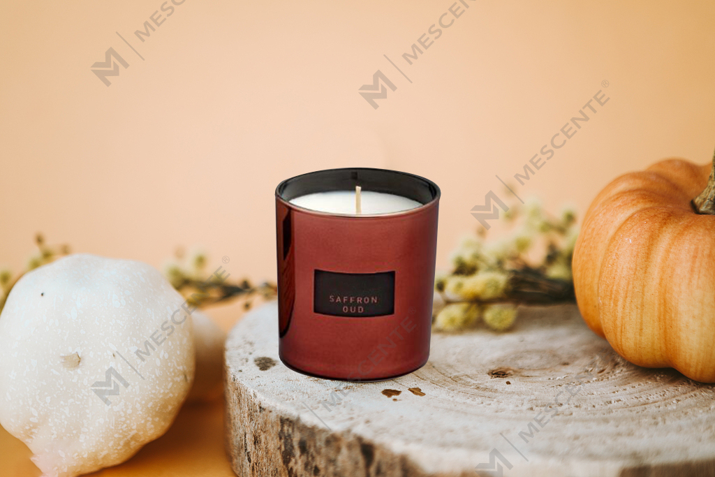 540g kaca cermin berkapasiti besar lilin soya wangi