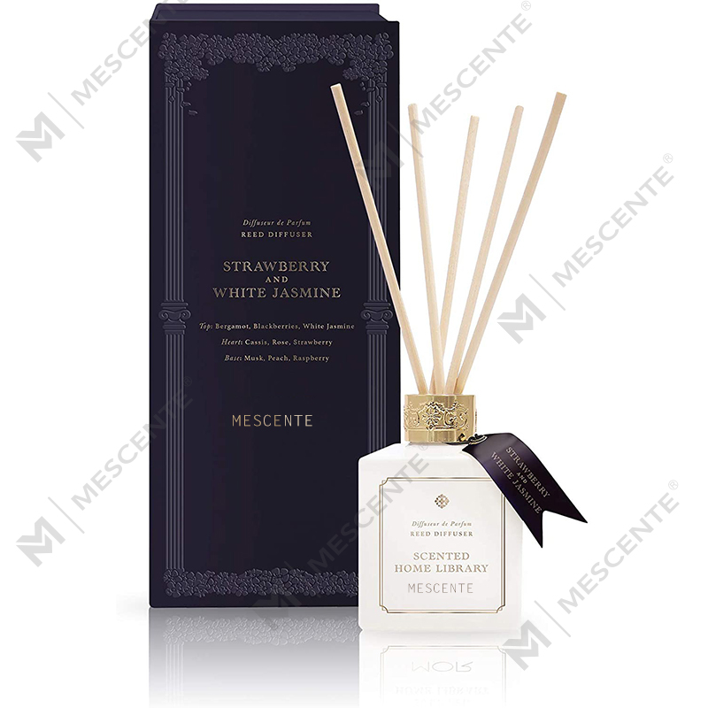 M&Scent Borong Mewah Label Persendirian Botol Seramik Kayu Bunga Kayu Peresap Aroma Reed