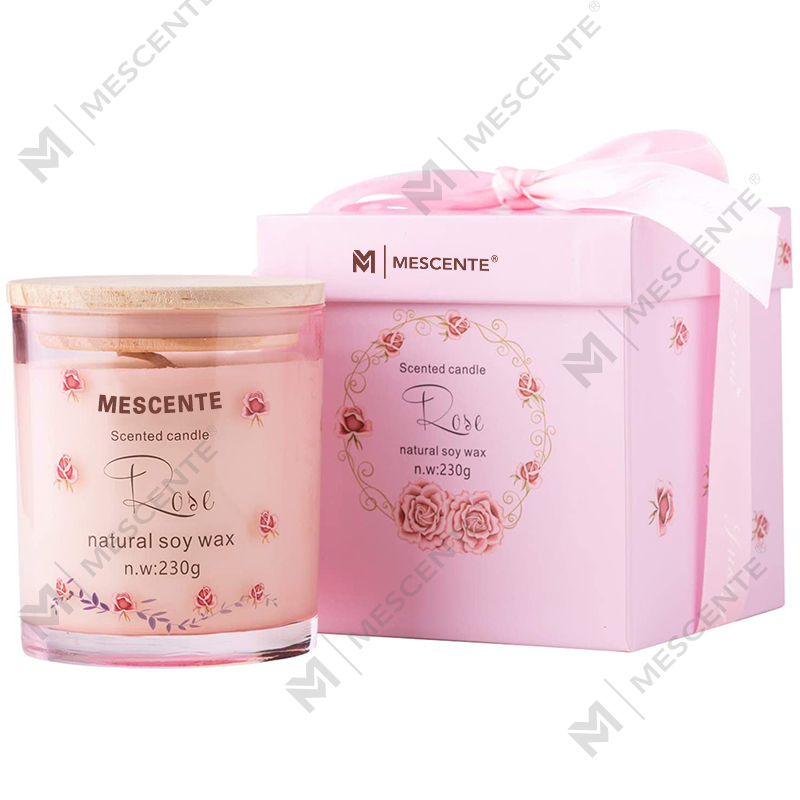 M&Scent Pemegang Kaca Mewah Buatan Tangan Seramik Rohani Tiang Lilin Wangi Vanila Dengan Kristal
