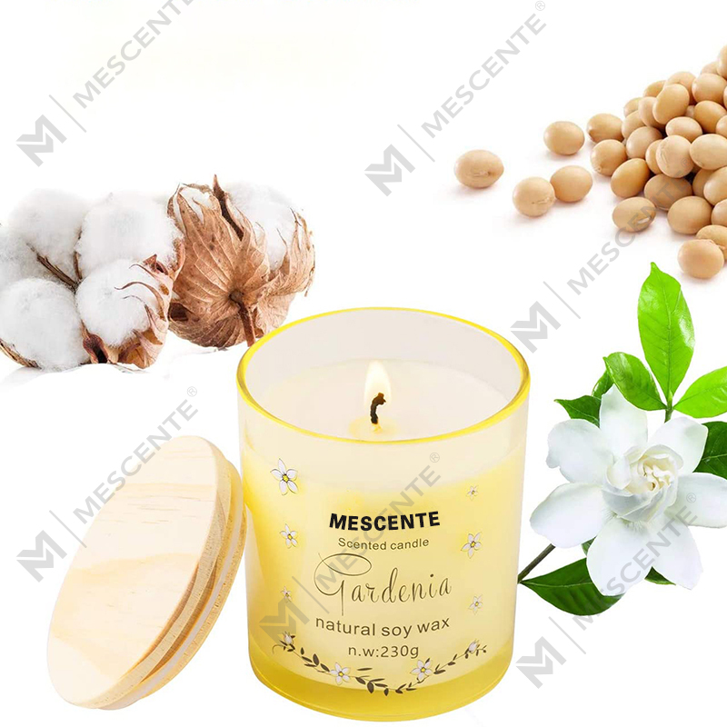M&Scent Pemegang Kaca Mewah Buatan Tangan Seramik Rohani Tiang Lilin Wangi Vanila Dengan Kristal
