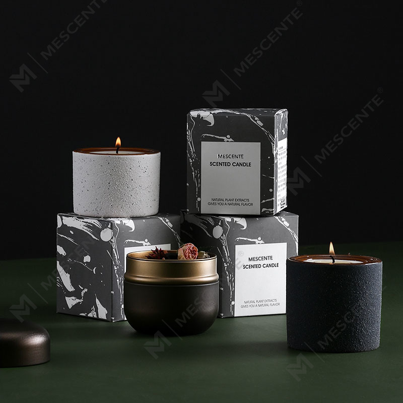 M&Scent Label Persendirian Hiasan Mewah Tersuai Woodwick Scented Soya Wax Lilin