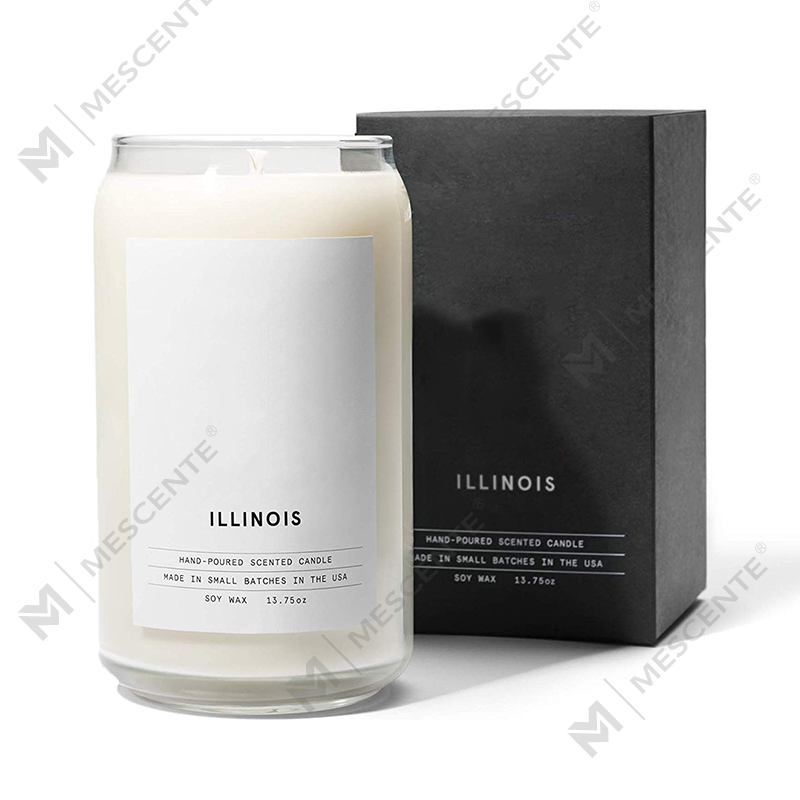 M&Scent Organik Ceramic Milky Woodwick Candles, Bekas Lilin