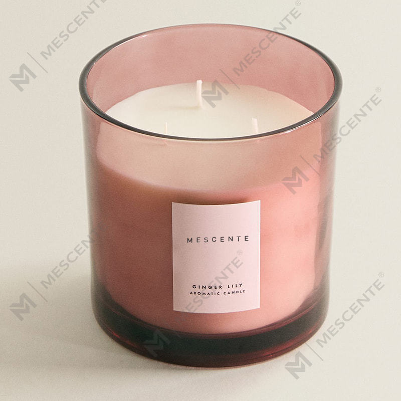 M&S cent Luxury Custom 3 Lilin Soya Wick Dengan Penutup Kayu A29273-1
