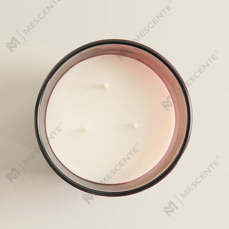 M&S cent Luxury Custom 3 Lilin Soya Wick Dengan Penutup Kayu A29273-1