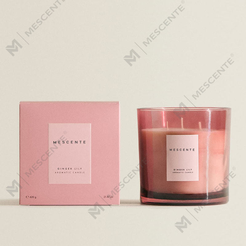 M&S cent Luxury Custom 3 Lilin Soya Wick Dengan Penutup Kayu A29273-1