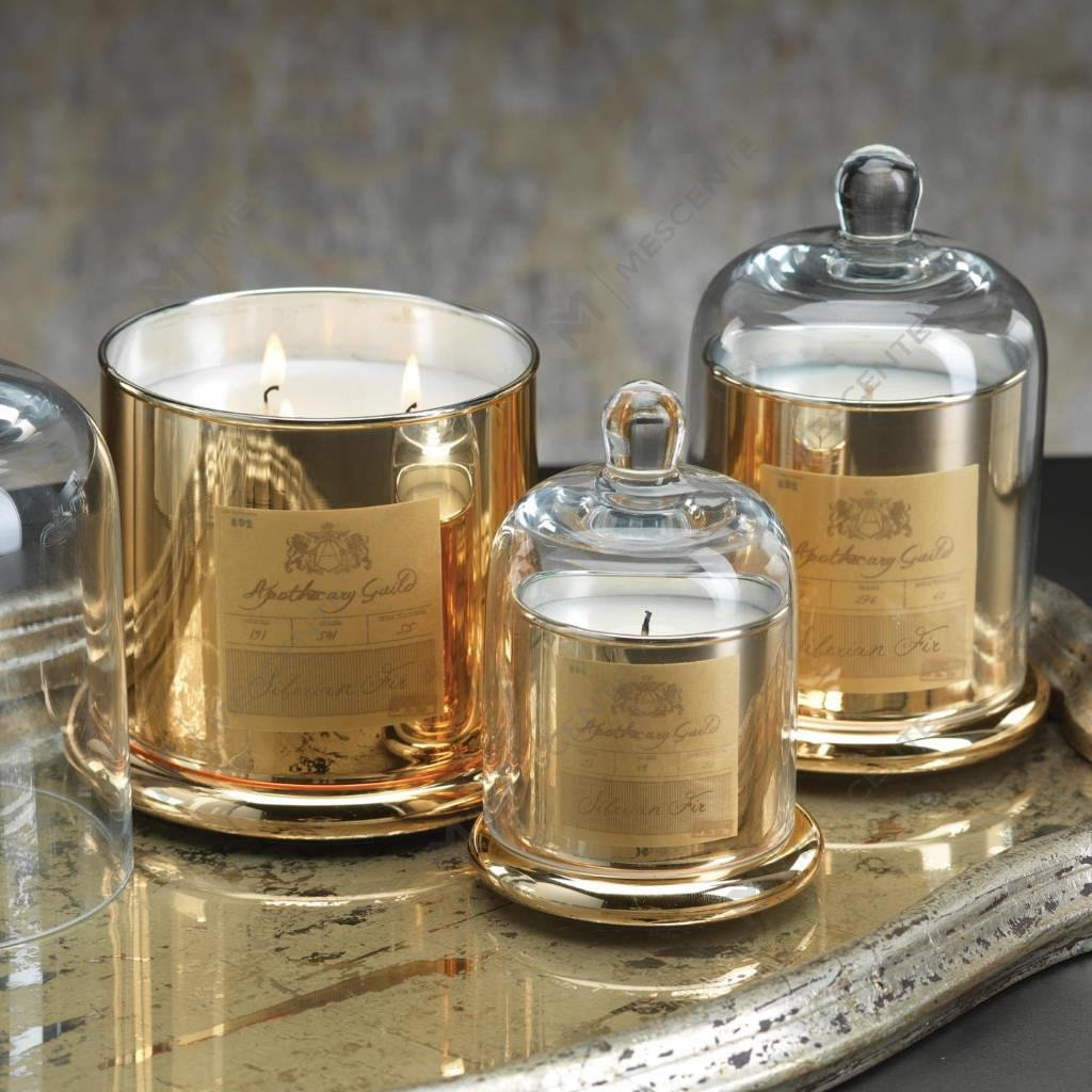 M&Scent Decorative Romantic Wedding Bell Jar Penutup Kubah Kaca Lilin Wangi A29275
