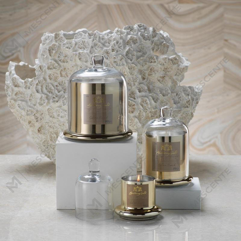 M&Scent Decorative Romantic Wedding Bell Jar Penutup Kubah Kaca Lilin Wangi A29275