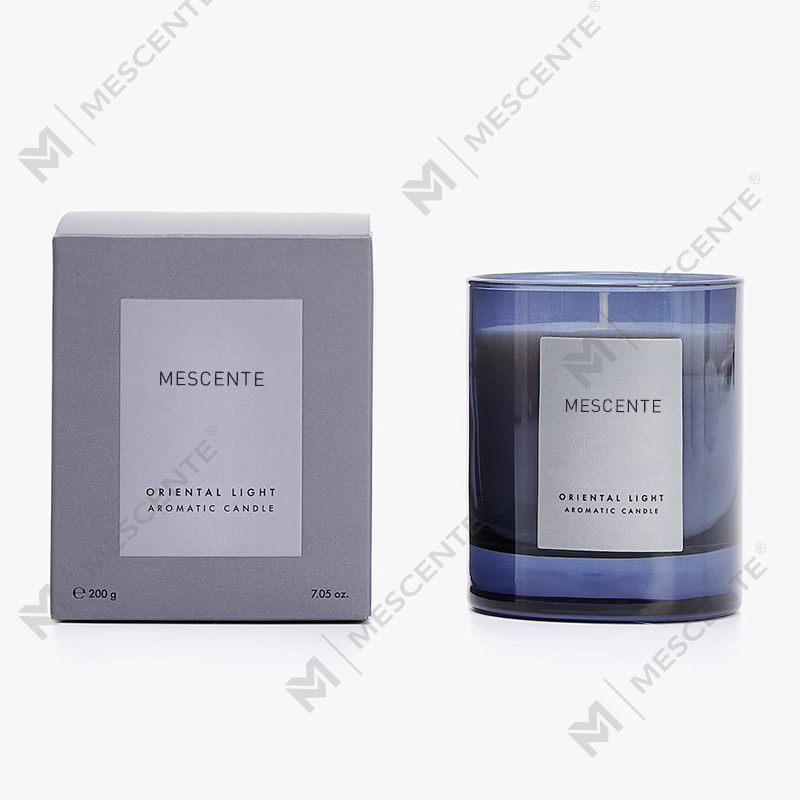 Lilin wangi aromaterapi kristal mewah label peribadi Mescente