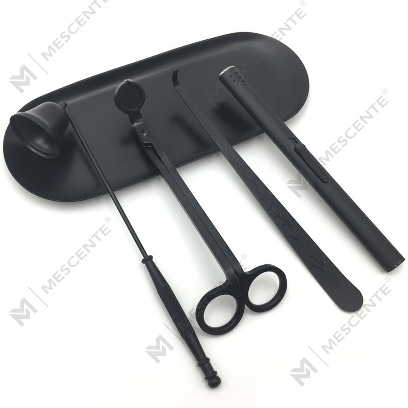 Mescente 4 Dalam 1 Candle Snuffer Wick Trimmer Set Dipper A99133-3