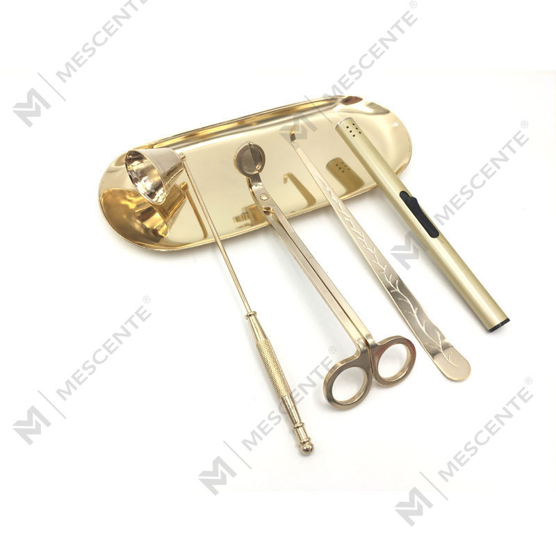 Mescente 4 Dalam 1 Candle Snuffer Wick Trimmer Set Dipper A99133-3