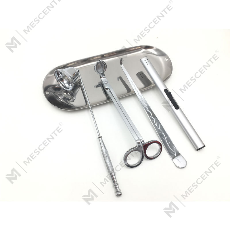 Mescente 4 Dalam 1 Candle Snuffer Wick Trimmer Set Dipper A99133-3