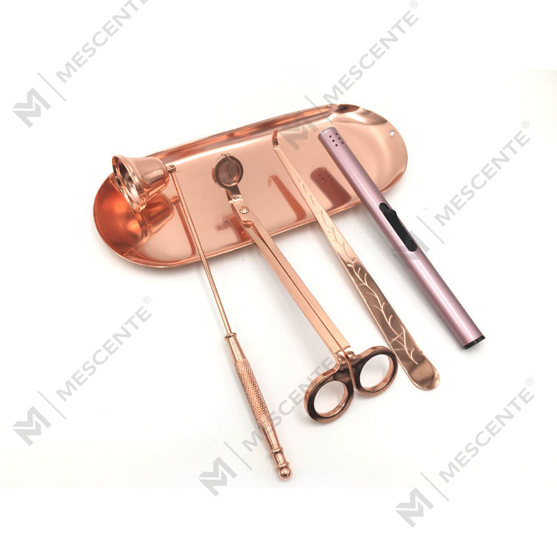 Mescente 4 Dalam 1 Candle Snuffer Wick Trimmer Set Dipper A99133-3