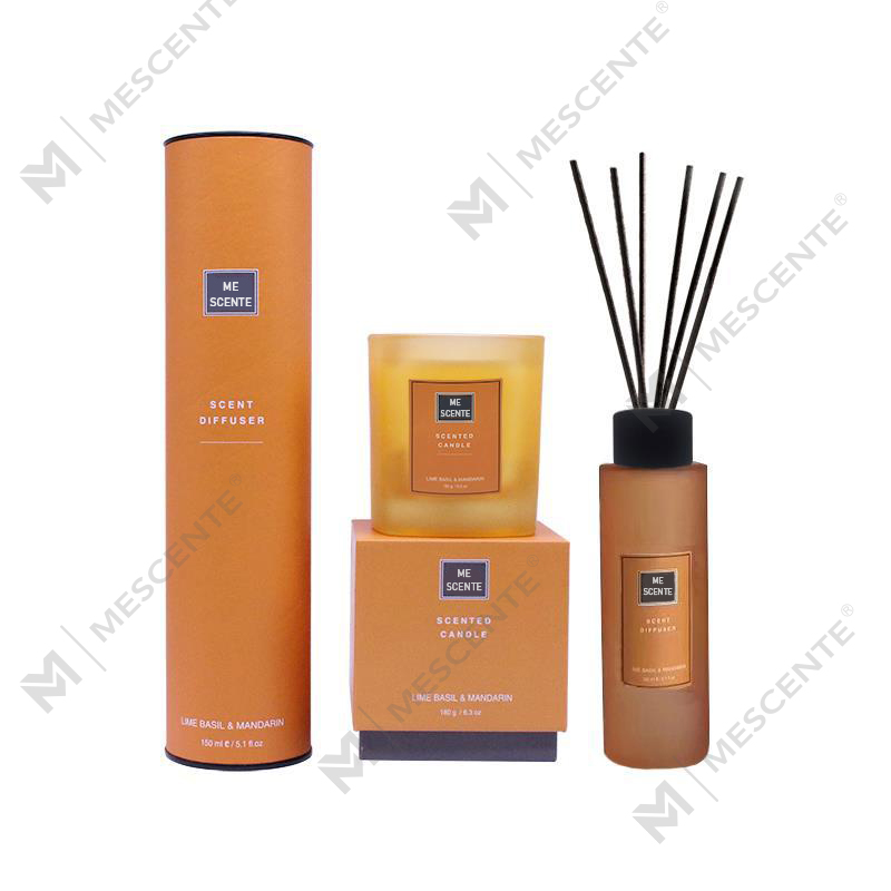 Set Hadiah Penyebar Reed Wangian Rumah 150ml Dengan Lilin Wangi A99189