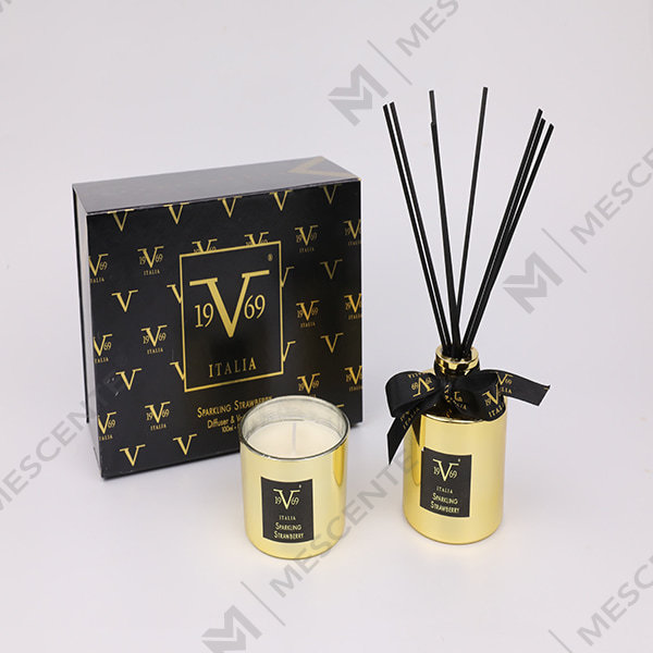 M&Scent Home Fragrance Reed Diffuser Set Hadiah Dengan Lilin Wangi A29260-2