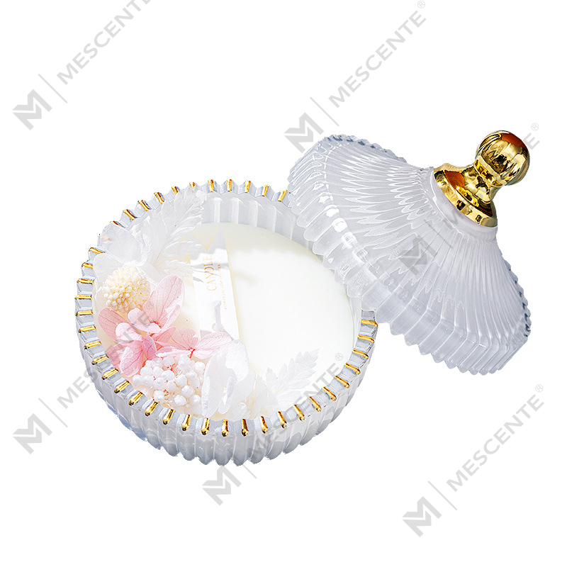 M&Scent Borong Murah Tersuai Mewah Label Peribadi Tiang Lilin Soya Wangi Kayu Sumbu Lilin Aroma