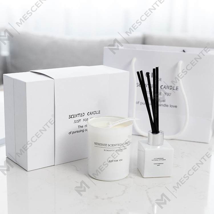 140g Set Hadiah Penyebar Reed Wangian Lilin Wangi Rumah A99199