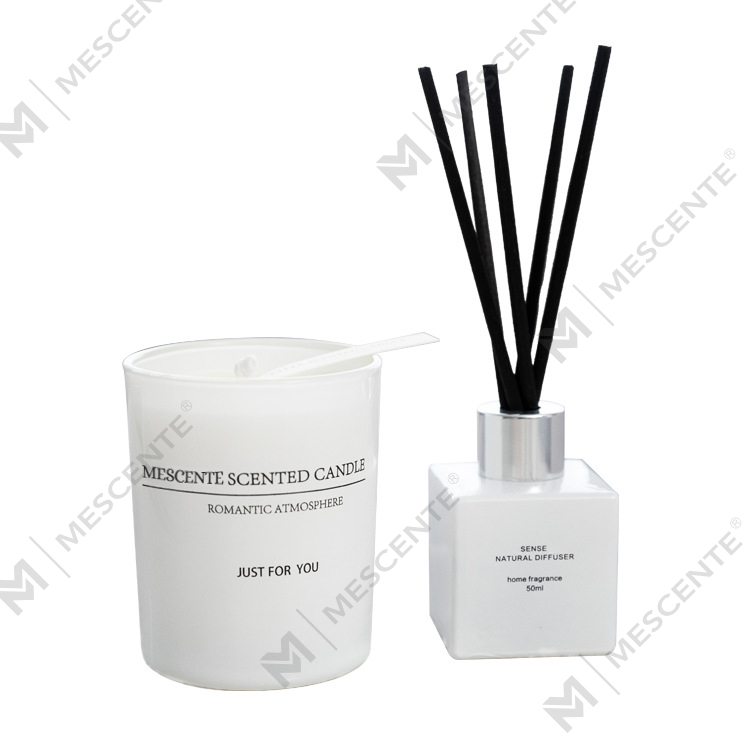 140g Set Hadiah Penyebar Reed Wangian Lilin Wangi Rumah A99199