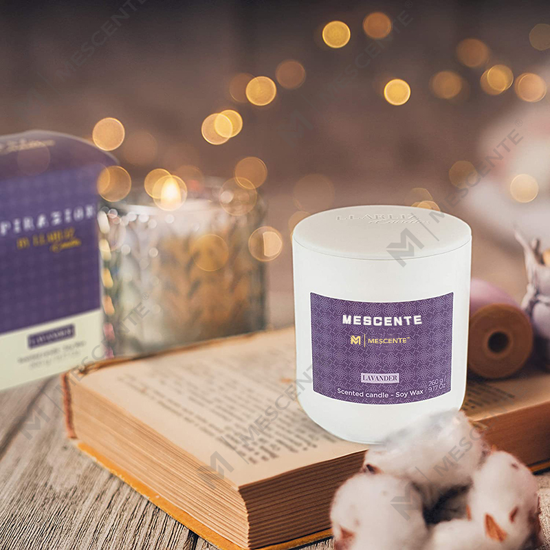 Lilin Berasaskan Soya Mini M&Scent Mason Jar, Lilin Soya Lilin Marmar Pembungkusan Mewah