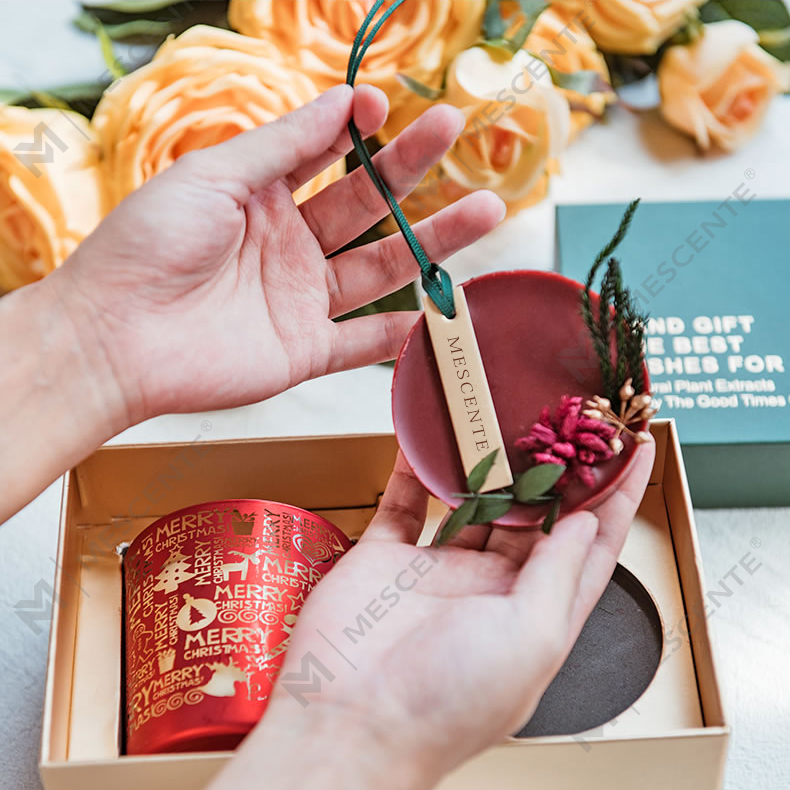 M&Scent Holiday Fragrance Krismas Tanpa Asap Starry Sky Cup Hadiah Lilin Wangi dengan Tangan