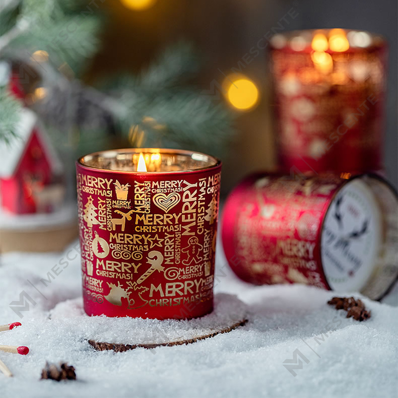 M&Scent Holiday Fragrance Krismas Tanpa Asap Starry Sky Cup Hadiah Lilin Wangi dengan Tangan