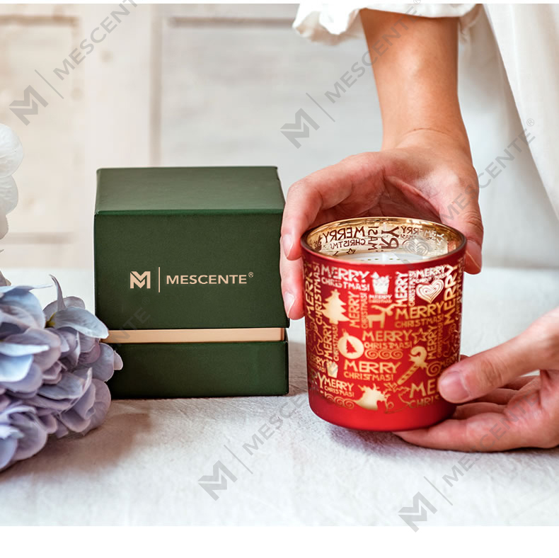 M&Scent Holiday Fragrance Krismas Tanpa Asap Cawan Langit Berbintang Hadiah Lilin Wangi dengan Tangan