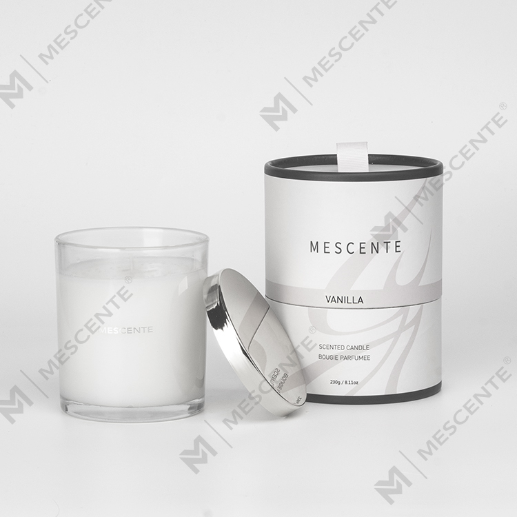 Mescente Borong Label Peribadi Mewah Lilin Bau Krismas Dengan Sumbu Kayu