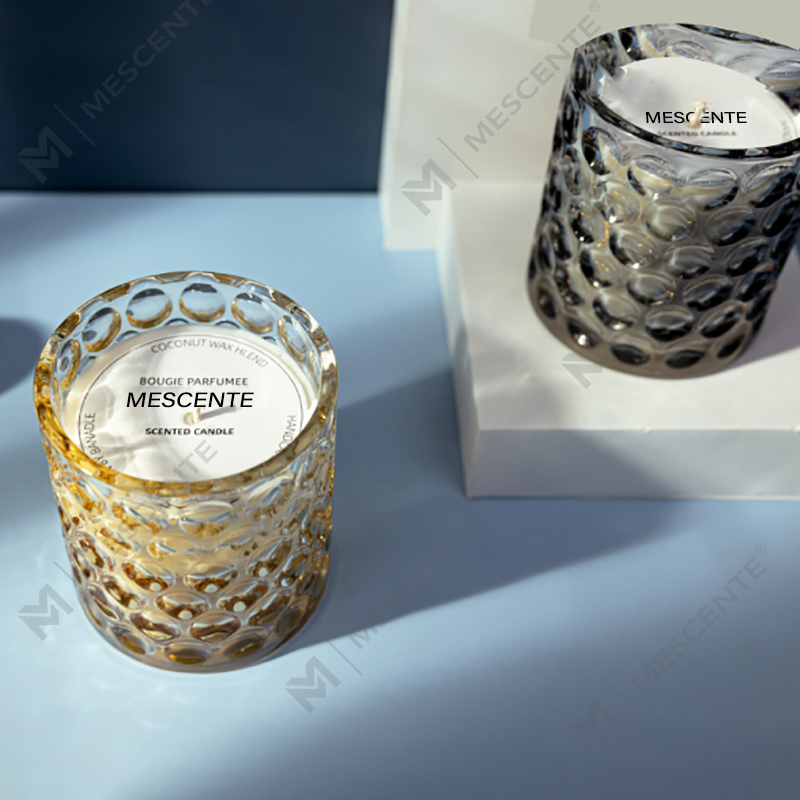 Label Persendirian Lilin Soya Kaca Berwarna Jelas Mewah Tersuai Citta Lilin Wangi Berlabel Dengan Bunga Kering