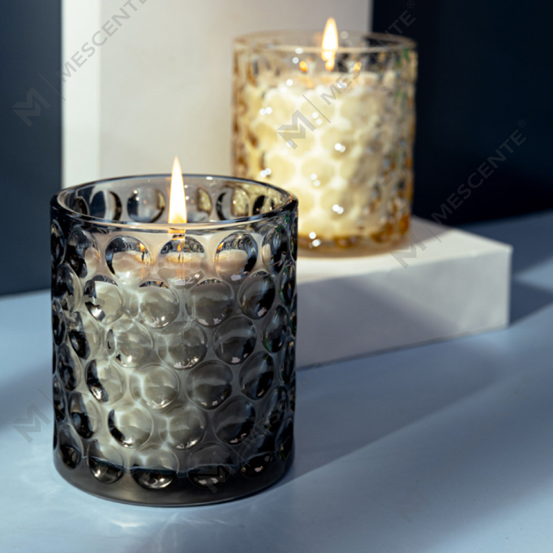 Label Persendirian Lilin Soya Kaca Berwarna Jelas Mewah Tersuai Citta Lilin Wangi Berlabel Dengan Bunga Kering